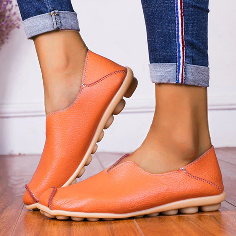 🔥Casual flat heel cow tendon low top shoes