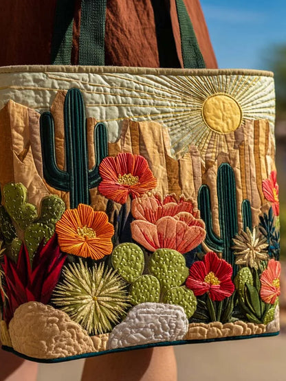 Tucson Bloom Quilted Tote Bag