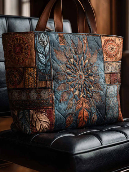 Starwoven Dreams Quilted Tote Bag