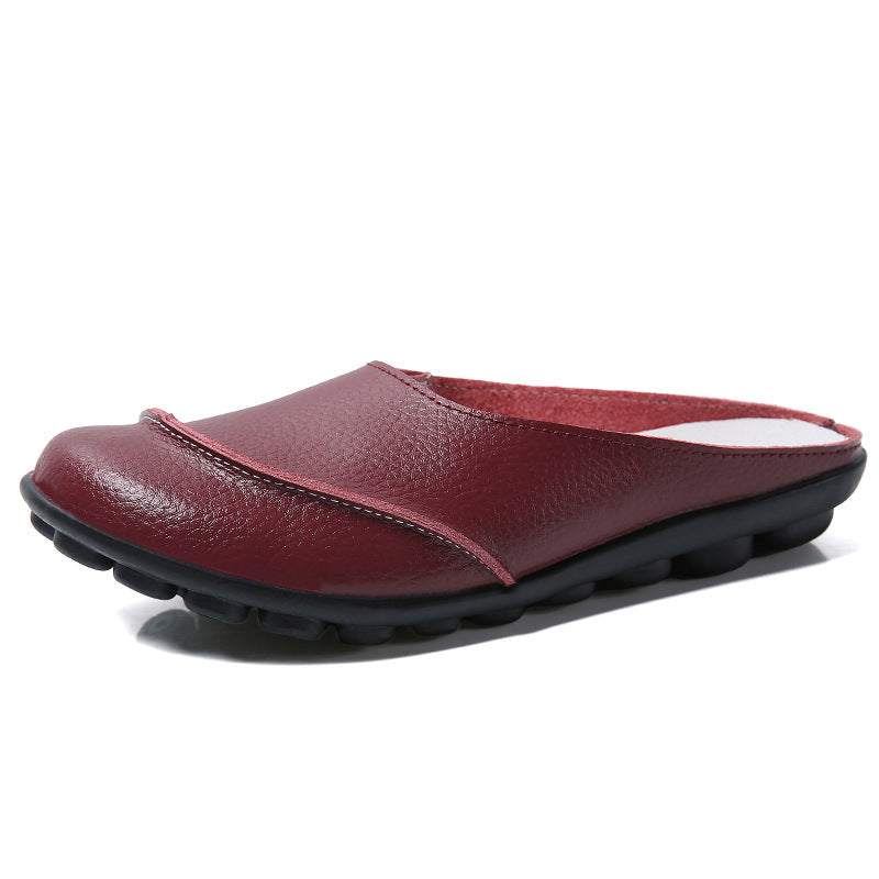 🔥Slippers Wear Leather Soft Soles And Comfortable Flat Shoes