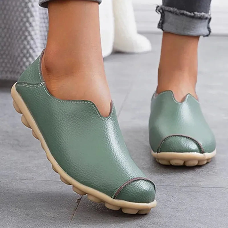 🔥Casual flat heel cow tendon low top shoes