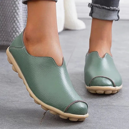 🔥Casual flat heel cow tendon low top shoes