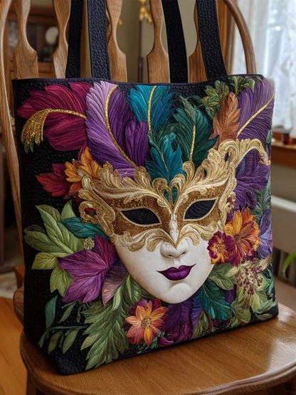 Vivid Carnival Quilted Tote Bag