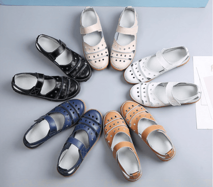 🔥- Women's Hollow Hook Flat Sandals 2