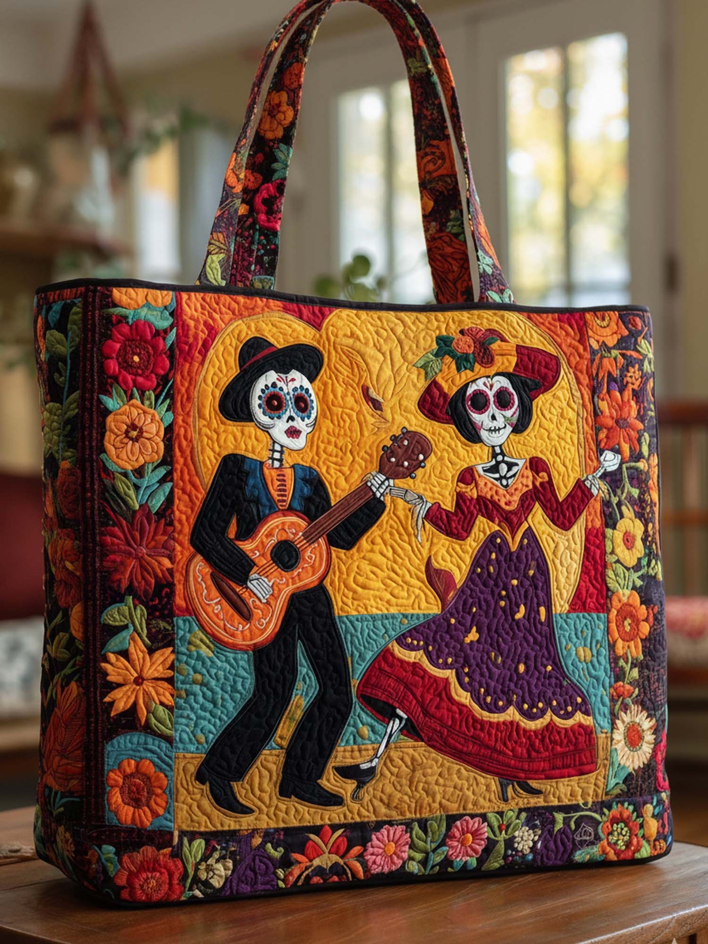 Love Of The Dead Quilted Tote Bag