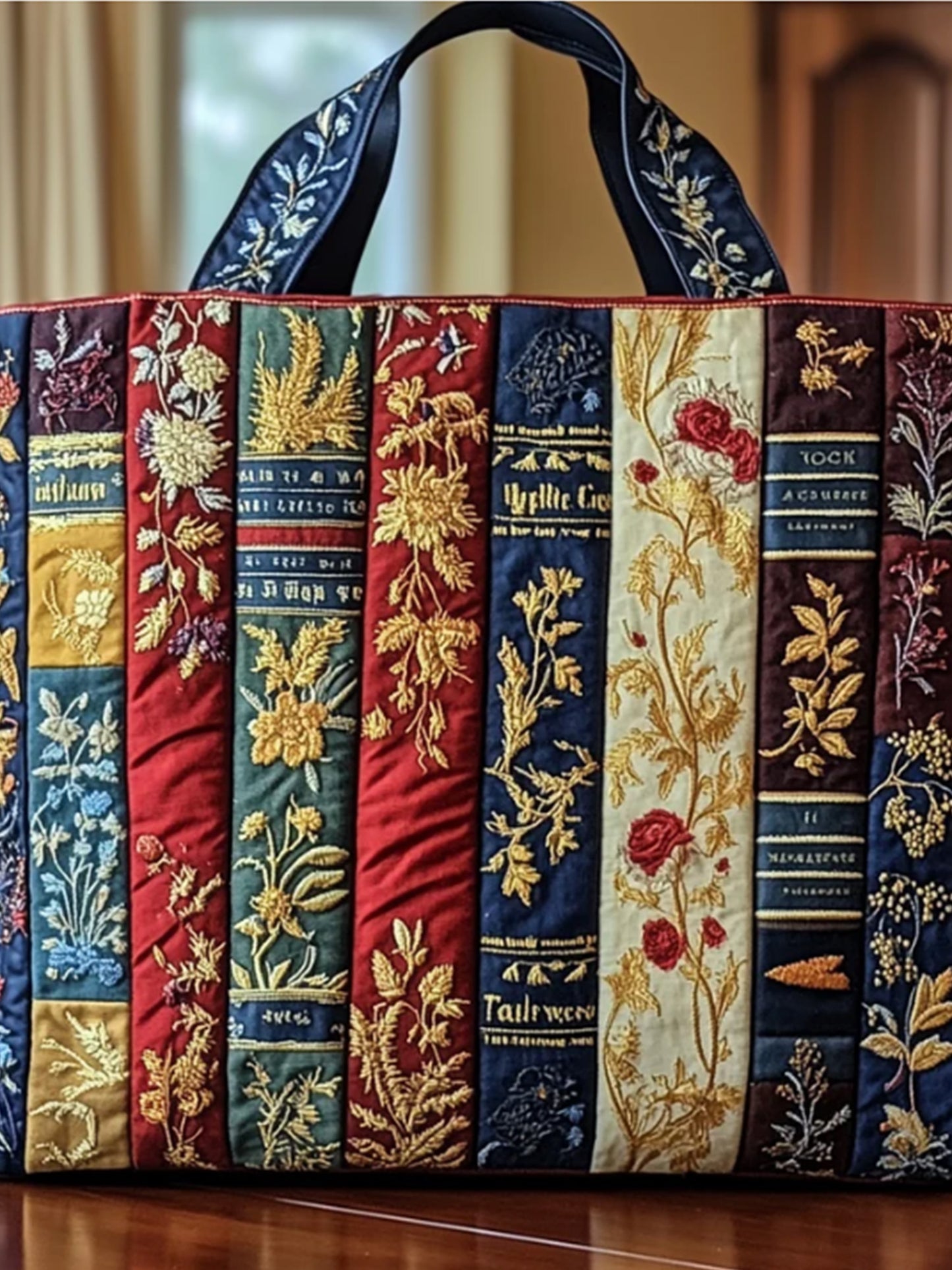Book    Print  Quilted Tote Gag