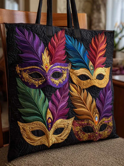 Masquerade Flow Quilted Tote Bag