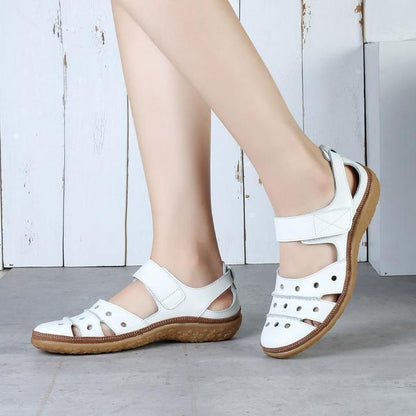 🔥- Women's Hollow Hook Flat Sandals 2
