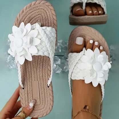 🔥Last Day 60% OFF🔥Women's orthopedic Flower Flat Flip Flops