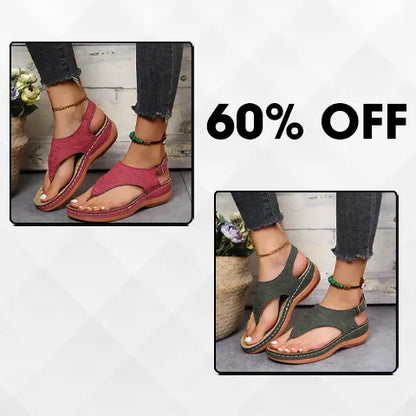 🔥Last Day Promotion 70% OFF🔥 Leather Orthopedic Arch Support Sandals Diabetic Walking Sandals