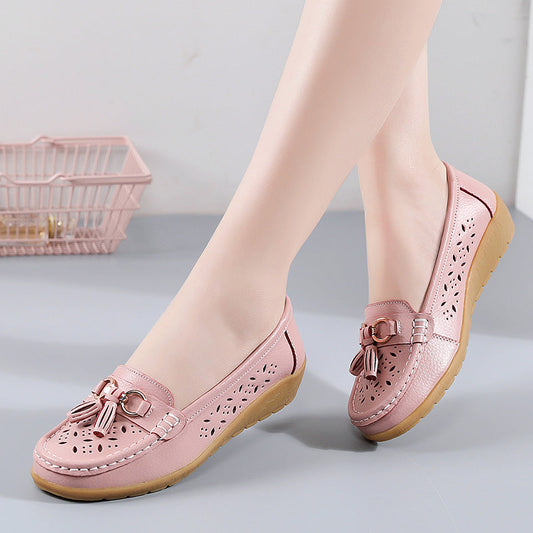 🔥Summer Hollow Out New Leather Shoes