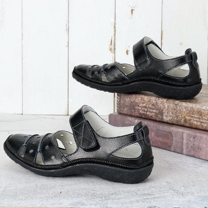🔥- Women's Hollow Hook Flat Sandals 2