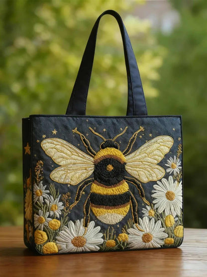 Puppy Patch  Quilted Tote Bag