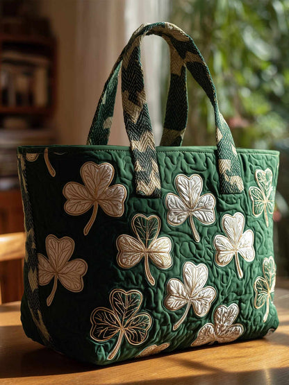 Clover Quilted Tote Bag