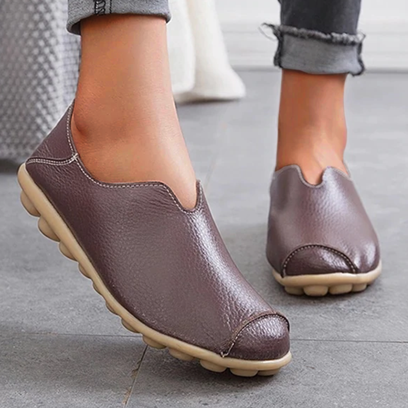 🔥Casual flat heel cow tendon low top shoes