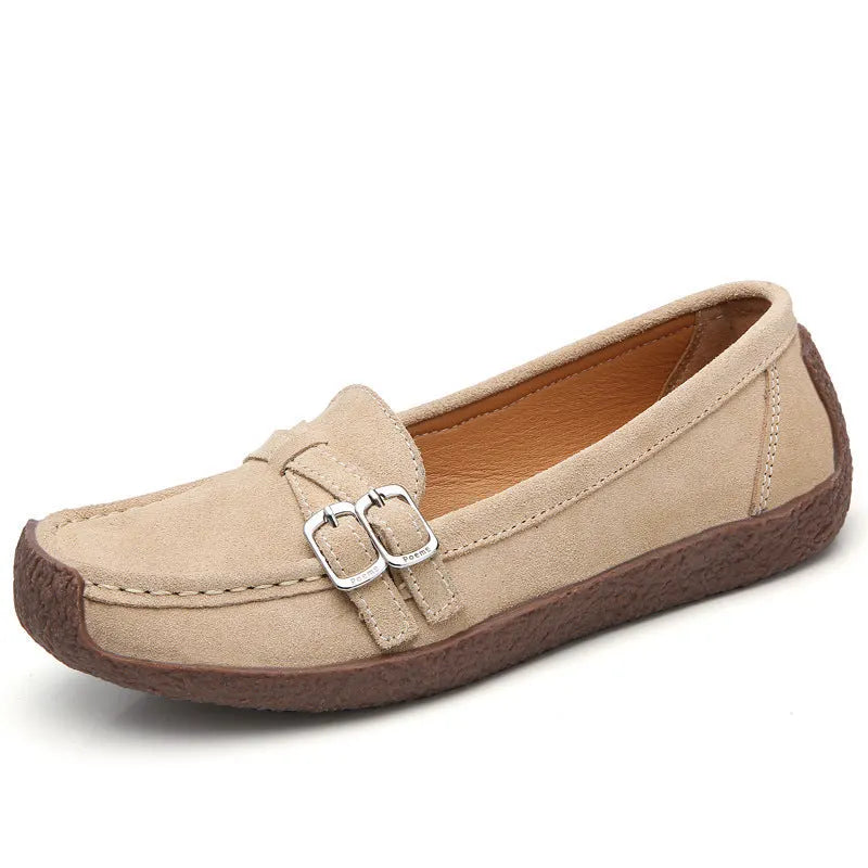 🔥Leather Flat-bottomed Casual Shoes