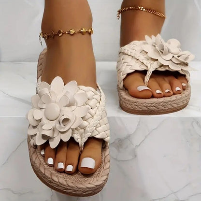 🔥Last Day 60% OFF🔥Women's orthopedic Flower Flat Flip Flops