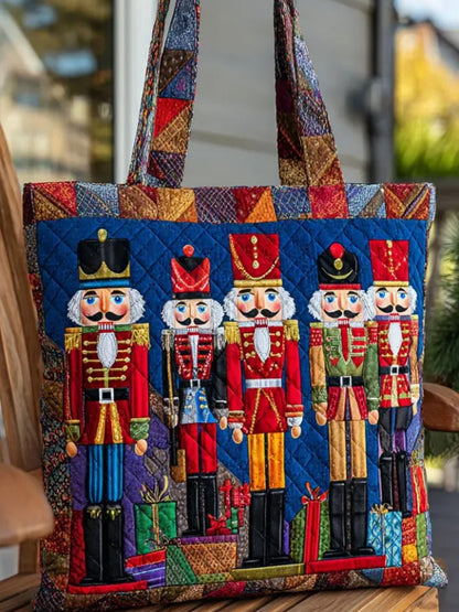 Christmas  Funny   Guards   Print  Quilted Tote Bag