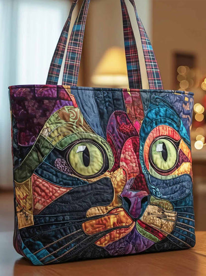 Pawtrait Quilted Tote Bag