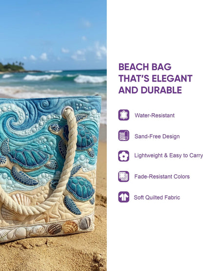 Tie-dye and flatbed quilted tote bags