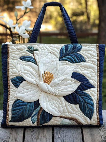 Magnolia Fantasy Quilted Tote Bag