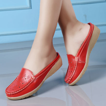 🔥Single Slope Heel Hollow Shoes