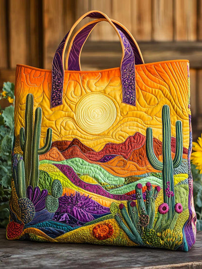 Golden Hill Quilted Tote Bag