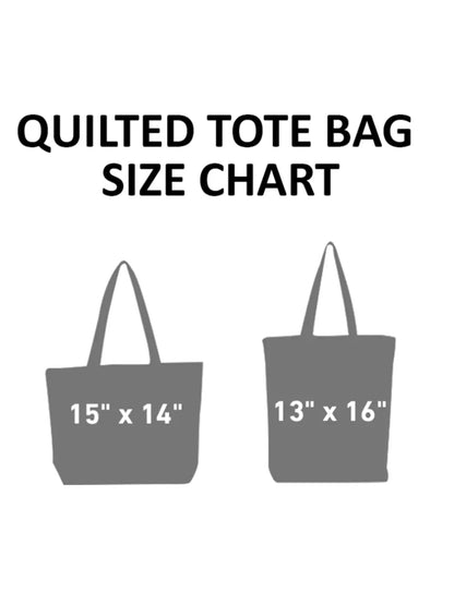 Cat Face Quilted Tote Bag