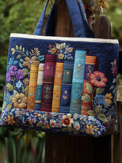 Bookish Heaven Quilted Tote Bag