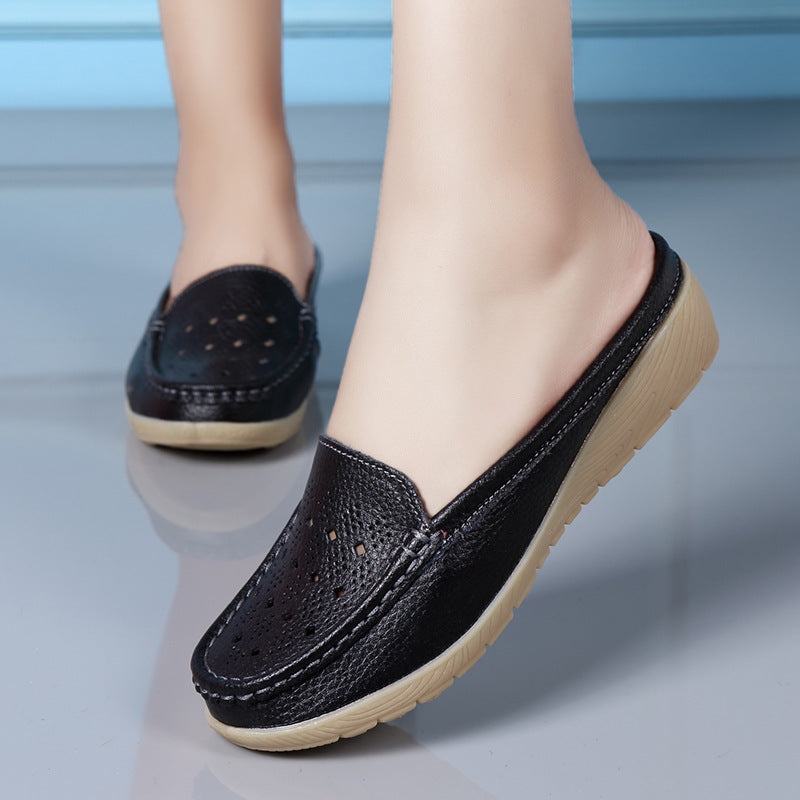 🔥Single Slope Heel Hollow Shoes
