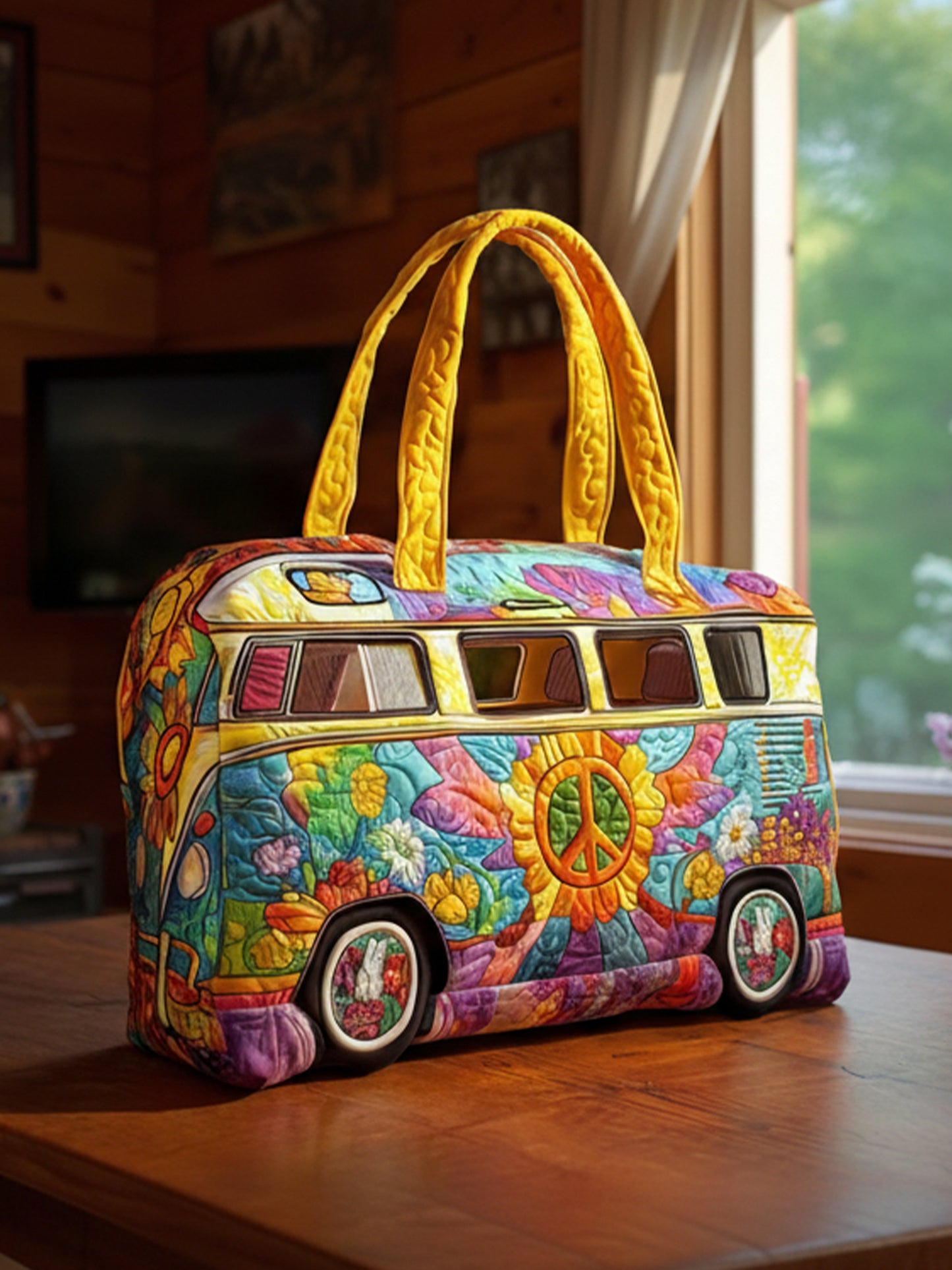 Joyful Miles Quilted Tote Bag