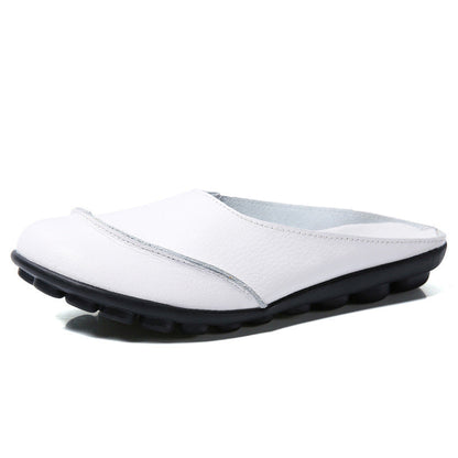 🔥Slippers Wear Leather Soft Soles And Comfortable Flat Shoes