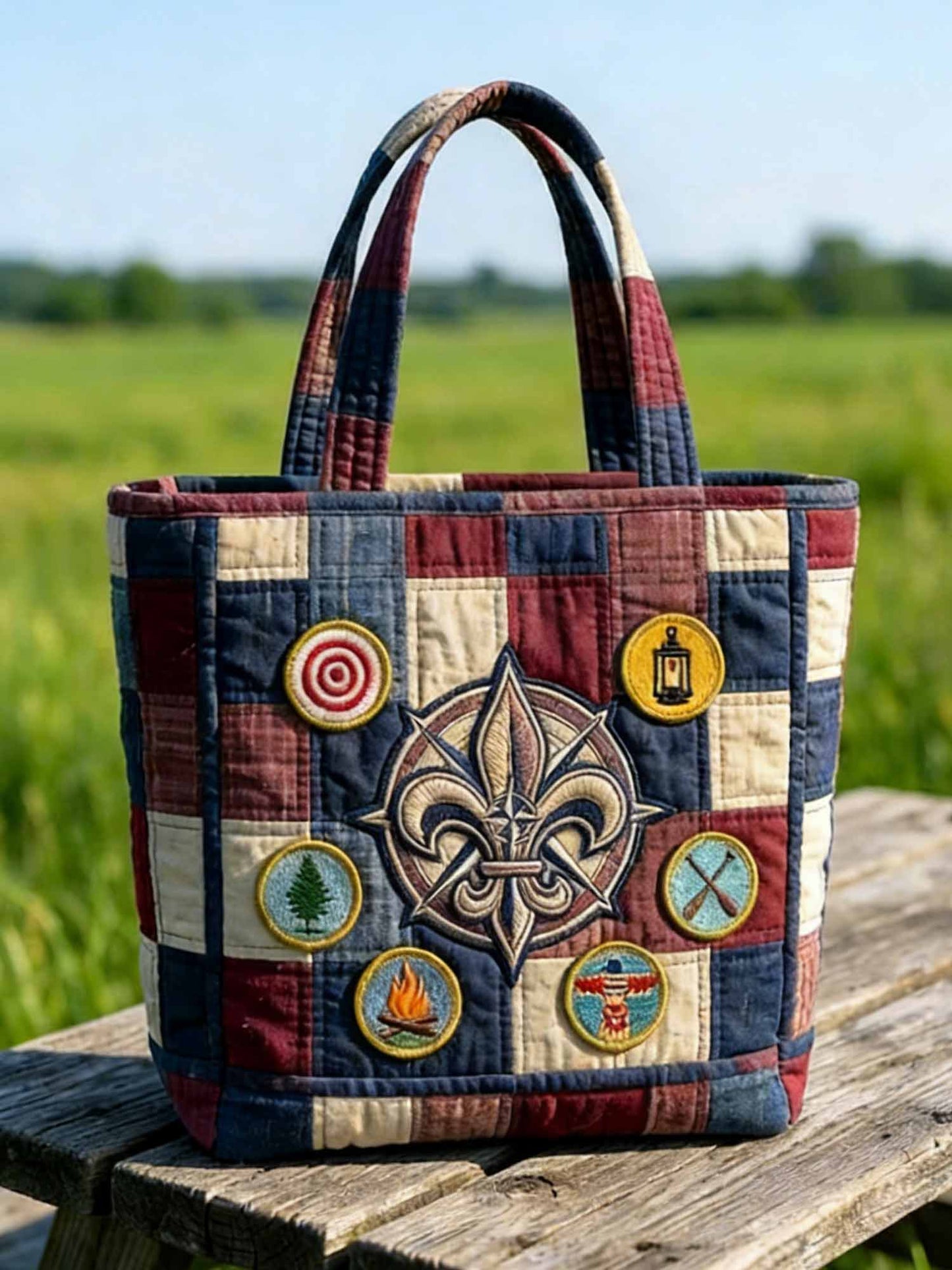 Patriot Scout Quilted Tote Bag
