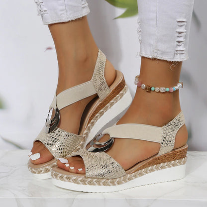 🔥Last Day Promotion 50% OFF✨Women's Comfortable Orthopedic Wedge Open Toe Sandals