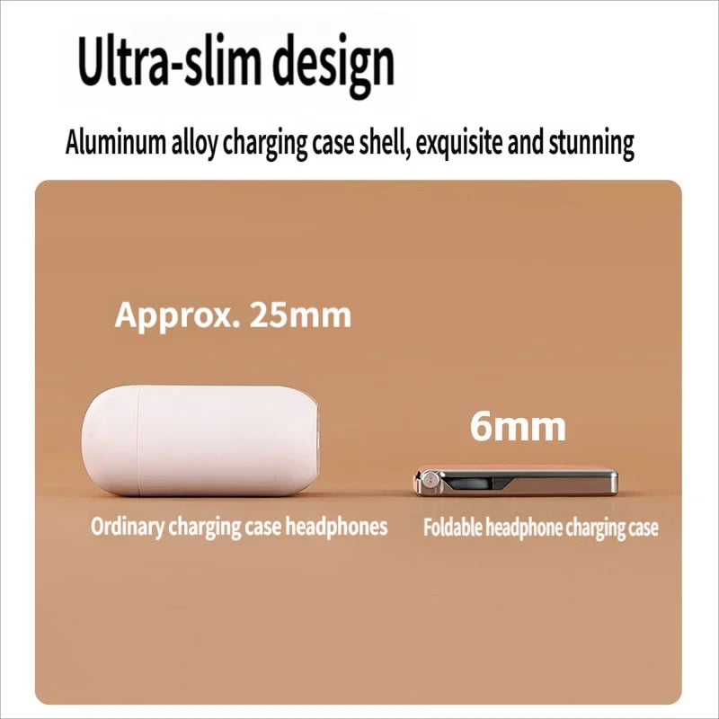 🔥Last Day 70% OFF -🎧Wireless Bluetooth Ultra-thin Foldable Earphones