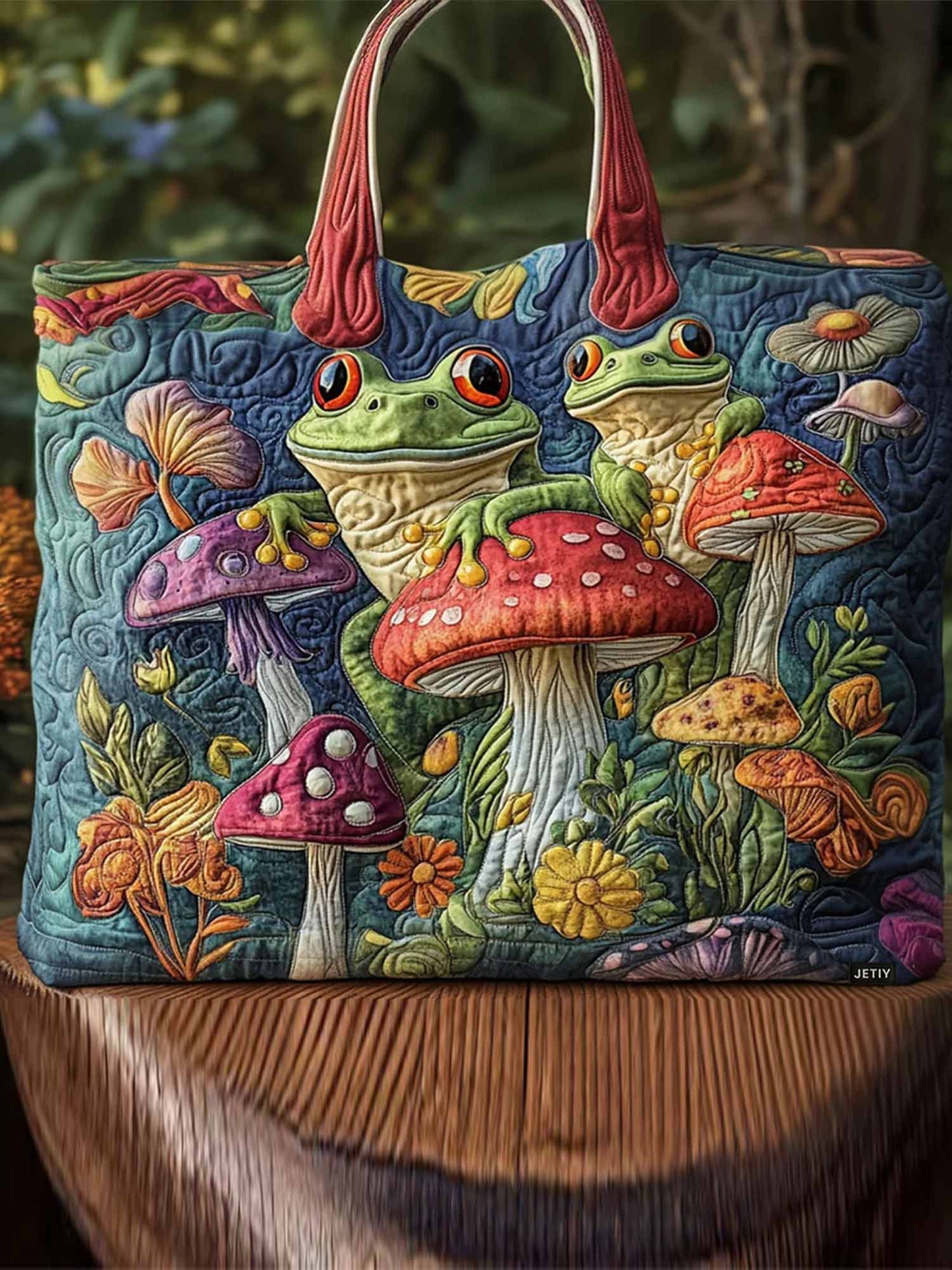 Hoppy Trails Quilted Tote Bag
