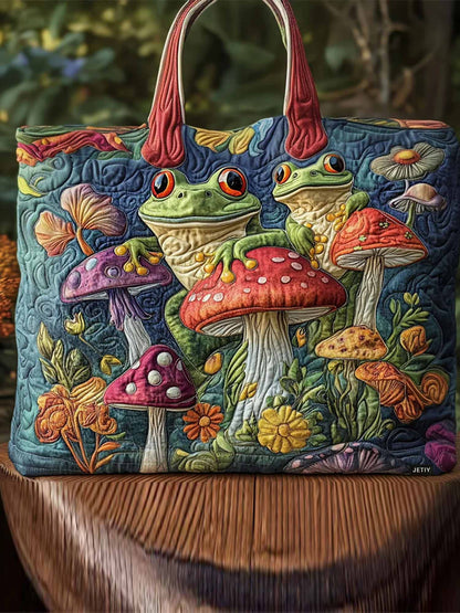 Hoppy Trails Quilted Tote Bag
