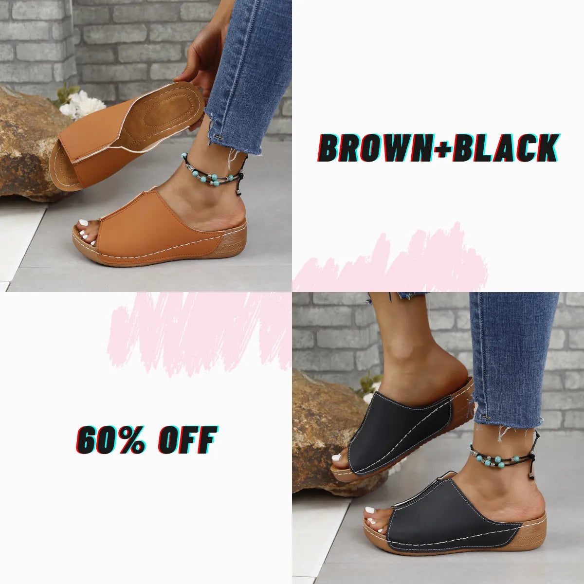 ⭐ Last Day Sale 60% OFF ⭐ Damping Sole Upgradation Stretch Lightweight Sandals