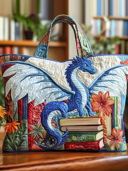 Dragon Quilted Tote Bag