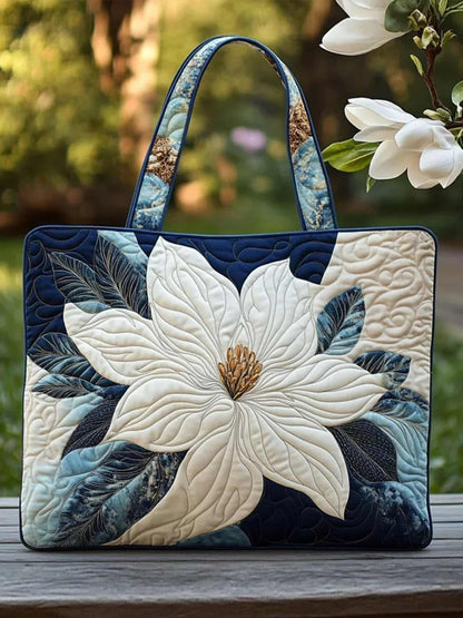 Magnolia Magic  Quilted Tote Bag