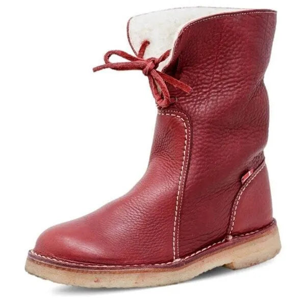 Last Day 49% OFF - Vintage Buttery-Soft Waterproof Wool Lining Boots
