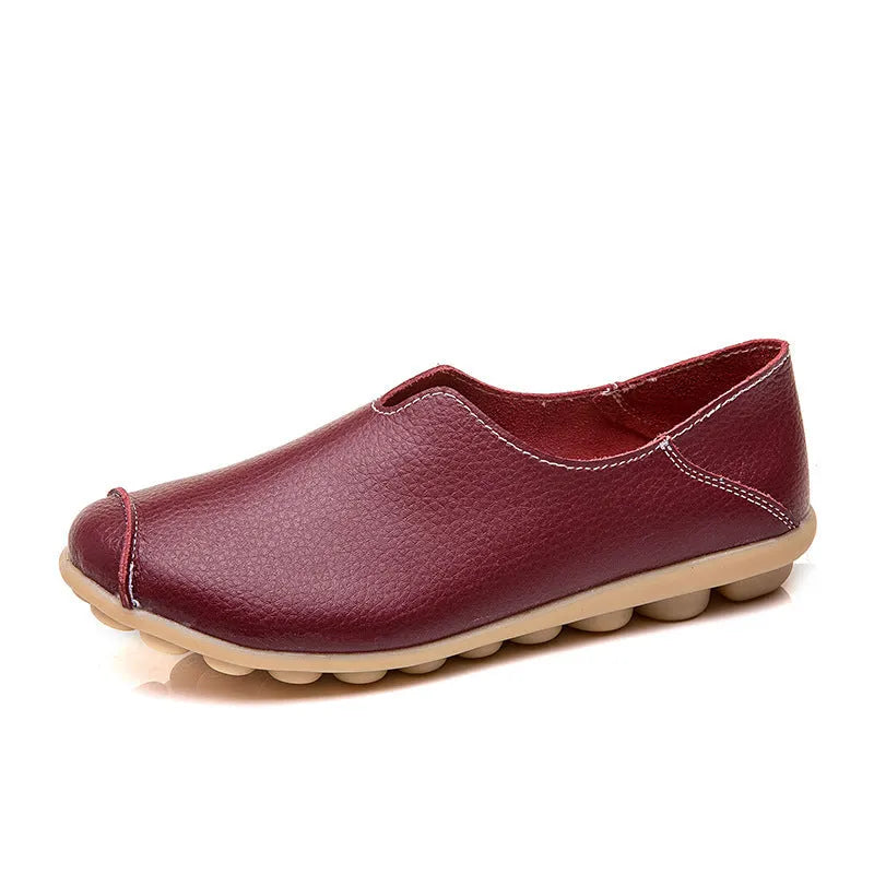 🔥Casual flat heel cow tendon low top shoes