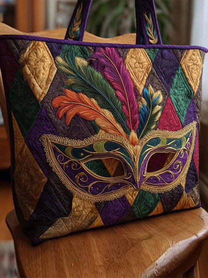 Festive Nights Quilted Tote Bag