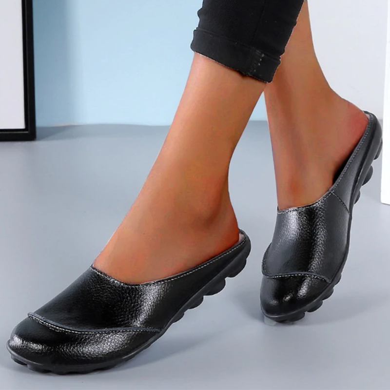🔥Slippers Wear Leather Soft Soles And Comfortable Flat Shoes