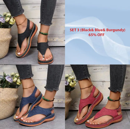 🔥Last Day Promotion 70% OFF🔥 Leather Orthopedic Arch Support Sandals Diabetic Walking Sandals