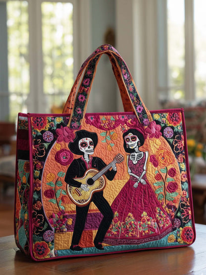 Love Of The Dead Quilted Tote Bag