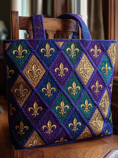 Mardi Magic Quilted Tote Bag