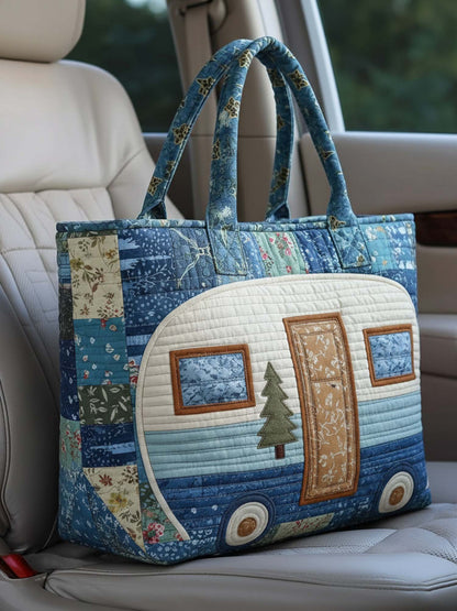 Campervan Quilted Tote Bag