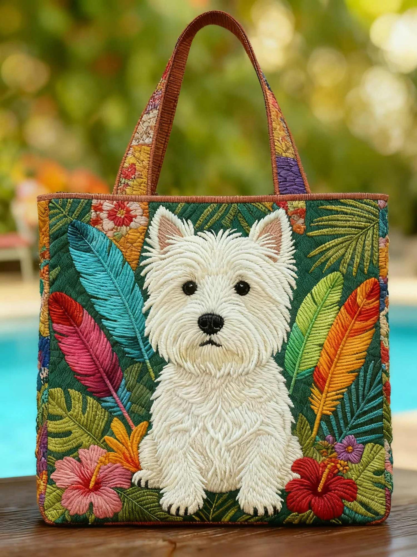 West Highland White Quilted Tote Bag