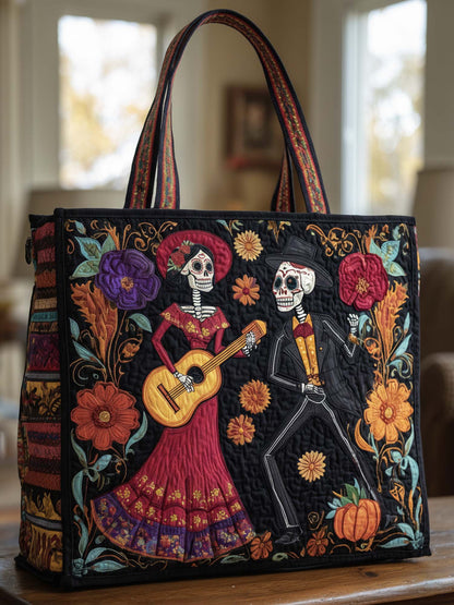 Love Of The Dead Quilted Tote Bag